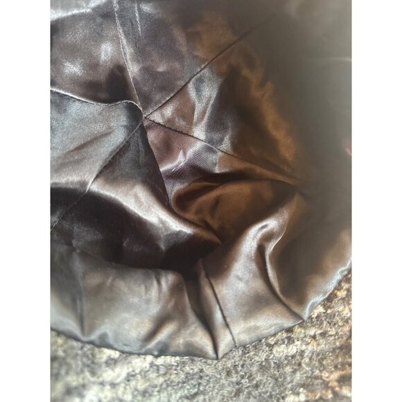 Nine West Womens Newsboy Cap Tweed Style Gray Black Wool Blend Lined - Picture 7 of 7